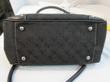 Sophia Caperelli Black Canvas Shoulder Purse