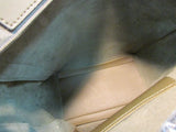 Meliebianco Olive Green Lux Leather Studded Tote.  Vegan Bag