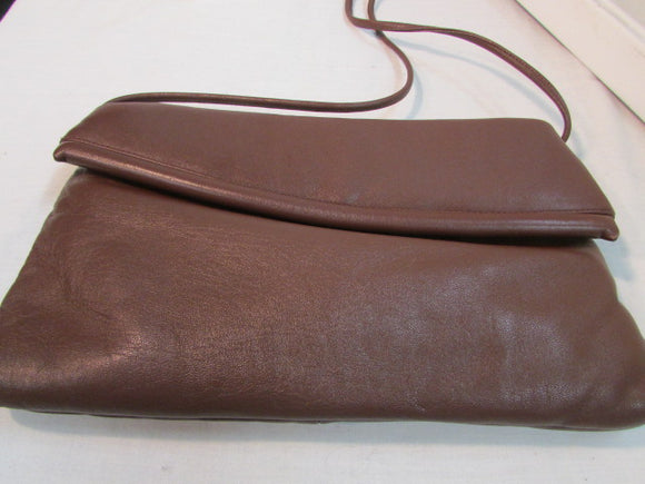 Four Seasons Brown Faux Leather Crossbody Purse