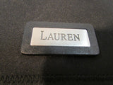 Lauren Ralph Lauren Black Nylon Flap Shoulder Purse