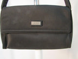 Lauren Ralph Lauren Black Nylon Flap Shoulder Purse