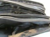 Perlina NY Black Leather Shoulder Purse