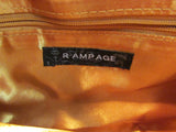 Rampage Animal Friendly Black Pebble Simulated Leather Satchel