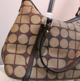 Kate Spade Brown Canvas with Leather Trim Satchel Purse