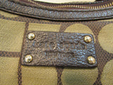 Kate Spade Brown Canvas with Leather Trim Satchel Purse