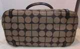 Kate Spade Brown Canvas with Leather Trim Satchel Purse