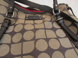 Kate Spade Brown Canvas with Leather Trim Satchel Purse