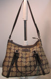 Kate Spade Brown Canvas with Leather Trim Satchel Purse