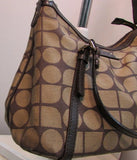 Kate Spade Brown Canvas with Leather Trim Satchel Purse