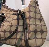 Kate Spade Brown Canvas with Leather Trim Satchel Purse