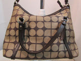 Kate Spade Brown Canvas with Leather Trim Satchel Purse