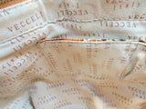 Vecceli Italy Shoulder Bag Faux Rust and Browns Crocodile Skin