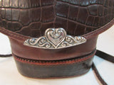Brighton Vintage Brown Leather Bucket Shoulder Bag