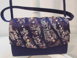 Milano Paris of New York Purple Lace with Rhinestone Evening Bag