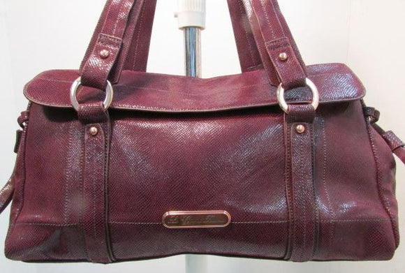 La Gioe di Toscana Burgundy Leather Satchel