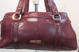 La Gioe di Toscana Burgundy Leather Satchel