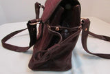 La Gioe di Toscana Burgundy Leather Satchel