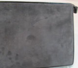 Bruno Magli Made in Italy Grey Suede Shoulder Bag