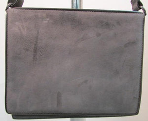 Bruno Magli Made in Italy Grey Suede Shoulder Bag