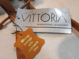 Vittoria Carmel Genuine Leather Patchwork Drawstring Bucket