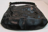 Elliott Lucca Black Leather with Braided Shoulder Strap Purse