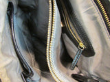 Elliott Lucca Black Leather with Braided Shoulder Strap Purse