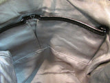 Elliott Lucca Black Leather with Braided Shoulder Strap Purse