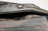 Elliott Lucca Black Leather with Braided Shoulder Strap Purse