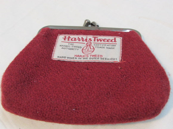 Harris Tweed Coin Purse Red