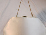 Silk Light Gold Evening Clutch/Shoulder Bag