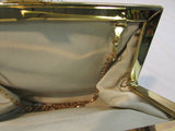 Silk Light Gold Evening Clutch/Shoulder Bag