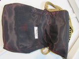 Vintage Marcus Brothers Made in Italy Black, Gold Braided Crochet Bag