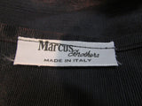 Vintage Marcus Brothers Made in Italy Black, Gold Braided Crochet Bag