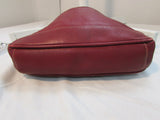 Mila Paoli Burgundy Leather Purse Pocketbook