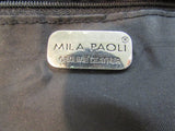 Mila Paoli Burgundy Leather Purse Pocketbook