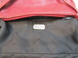 Mila Paoli Burgundy Leather Purse Pocketbook
