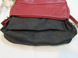 Mila Paoli Burgundy Leather Purse Pocketbook