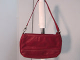 Mila Paoli Burgundy Leather Purse Pocketbook