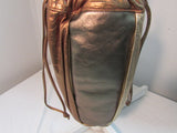 Dame by David Mehler Metallic Gold/Copper/Silver Drawstring Shoulder Bag