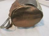 Dame by David Mehler Metallic Gold/Copper/Silver Drawstring Shoulder Bag