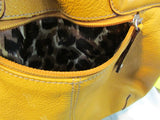 Sophia Caperelli Leather Mustard Color Hobo Bag