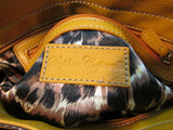 Sophia Caperelli Leather Mustard Color Hobo Bag
