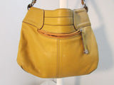 Sophia Caperelli Leather Mustard Color Hobo Bag