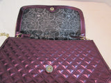 Betsey Johnson Purple Metallic Faux Leather Bag