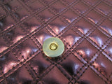 Betsey Johnson Purple Metallic Faux Leather Bag