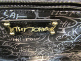 Betsey Johnson Purple Metallic Faux Leather Bag
