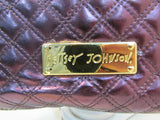 Betsey Johnson Purple Metallic Faux Leather Bag