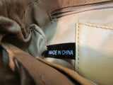 Nordstrom Tan Leather and Brown Suede Small Hobo Purse