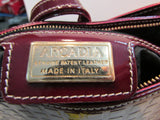 Arcadia Burgundy Genuine Patent Leather Made in Italy Tote
