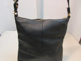 Elliott Lucca Black Pebble Leather Crossbody
